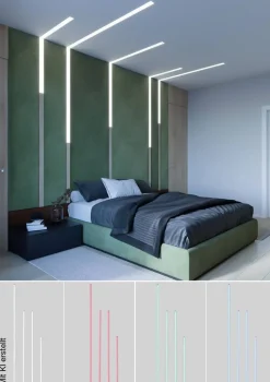 Nolo LED-Akustikpaneelbeleuchtung Line weiß