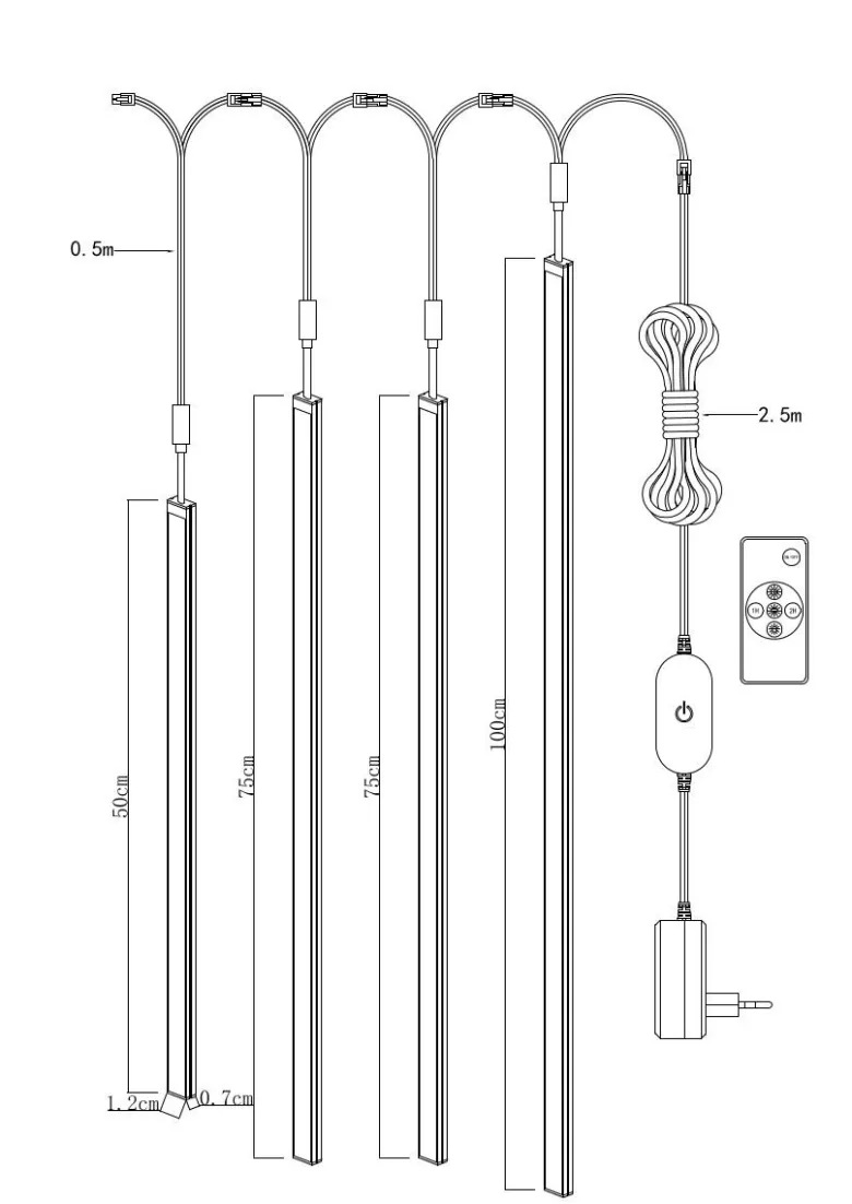 Nolo LED-Akustikpaneelbeleuchtung Line weiß