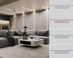 Nolo LED-Akustikpaneelbeleuchtung Line weiß