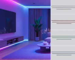 Nolo LED-Akustikpaneelbeleuchtung Line H: ca. 75 cm