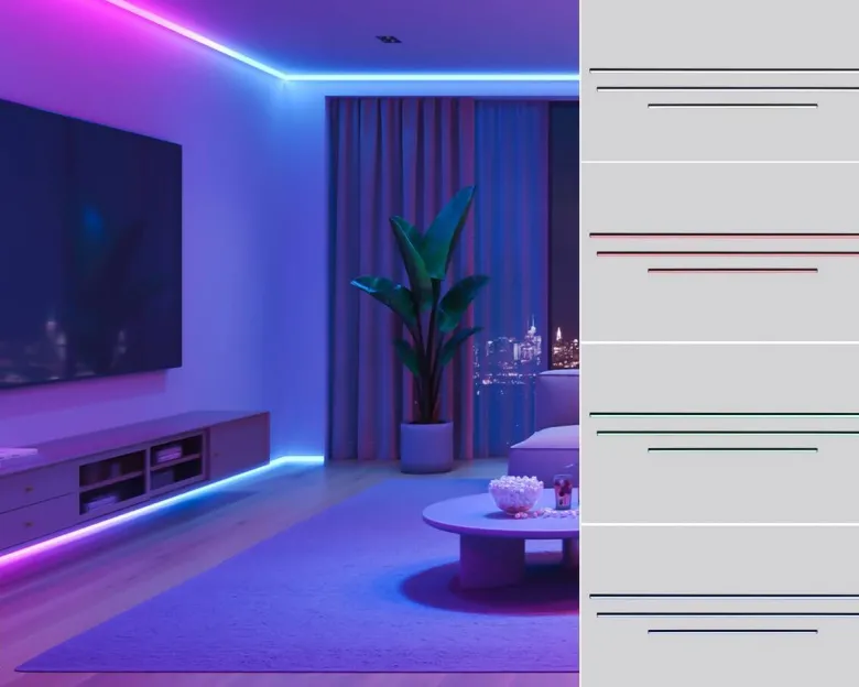 Nolo LED-Akustikpaneelbeleuchtung Line H: ca. 75 cm