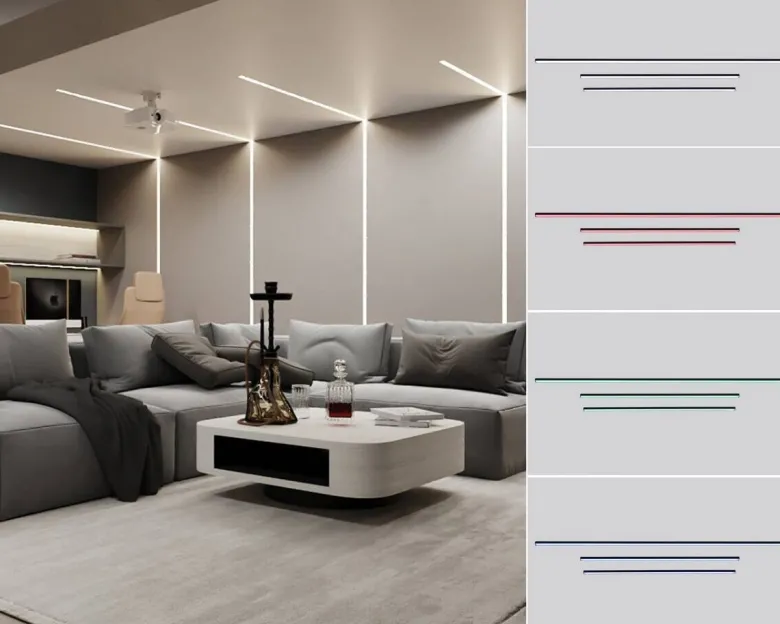 Nolo LED-Akustikpaneelbeleuchtung Line H: ca. 100 cm