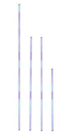 Nolo LED-Akustikpaneelbeleuchtung Line H: ca. 100 cm