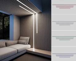 Nolo LED-Akustikpaneelbeleuchtung Line H: ca. 75 cm