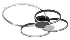 Nolo LED-Deckenleuchte Big schwarz Aluminium B/H/L: ca. 64x11x80 cm