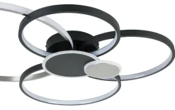 Nolo LED-Deckenleuchte Big schwarz Aluminium B/H/L: ca. 64x11x80 cm