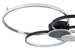 Nolo LED-Deckenleuchte Big schwarz Aluminium B/H/L: ca. 64x11x80 cm