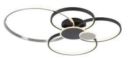 Nolo LED-Deckenleuchte Big schwarz Aluminium B/H/L: ca. 64x11x80 cm