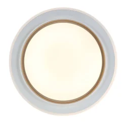 Nolo LED-Deckenleuchte Disc silber Kunststoff B/H/T: ca. 46x46x5 cm