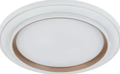 Nolo LED-Deckenleuchte Disc silber Kunststoff B/H/T: ca. 46x46x5 cm