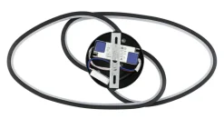 Nolo LED-Deckenleuchte Dual schwarz Metall B/H/L: ca. 21x8x45 cm