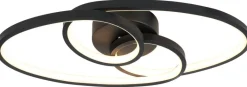 Nolo LED-Deckenleuchte Dual schwarz Metall B/H/L: ca. 21x8x45 cm
