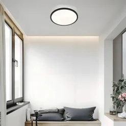 Nolo LED-Deckenleuchte Hela schwarz Kunststoff H/D: ca. 4,3x25 cm