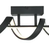Nolo LED Deckenleuchte Jonathan schwarz Kunststoff Metall B/H/L: ca. 12x16x40 cm 1 Brennstellen