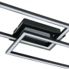 Nolo LED-Deckenleuchte Lenna schwarz Kunststoff B/H/L: ca. 50x6,5x29 cm