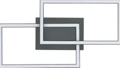 Nolo LED-Deckenleuchte Lenna schwarz Kunststoff B/H/L: ca. 50x6,5x29 cm