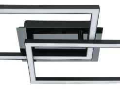 Nolo LED-Deckenleuchte Lenna schwarz Kunststoff B/H/L: ca. 50x6,5x29 cm