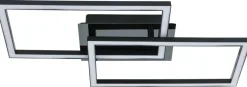 Nolo LED-Deckenleuchte Lenna schwarz Kunststoff B/H/L: ca. 50x6,5x29 cm