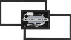 Nolo LED-Deckenleuchte Lenna schwarz Kunststoff B/H/L: ca. 50x6,5x29 cm