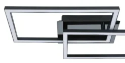 Nolo LED-Deckenleuchte Lenna schwarz Kunststoff B/H/L: ca. 50x6,5x29 cm
