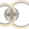 Nolo LED-Deckenleuchte Maren Chrom Aluminium Kunststoff Metall B/H/L: ca. 34x8,5x50 cm 2 Brennstellen