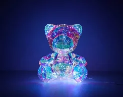 Nolo LED-Dekoleuchte Bear transparent Kunststoff B/H/L: ca. 32x40x29 cm