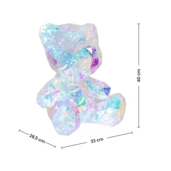 Nolo LED-Dekoleuchte Bear transparent Kunststoff B/H/L: ca. 32x40x29 cm