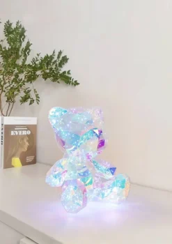Nolo LED-Dekoleuchte Bear transparent Kunststoff B/H/L: ca. 32x40x29 cm