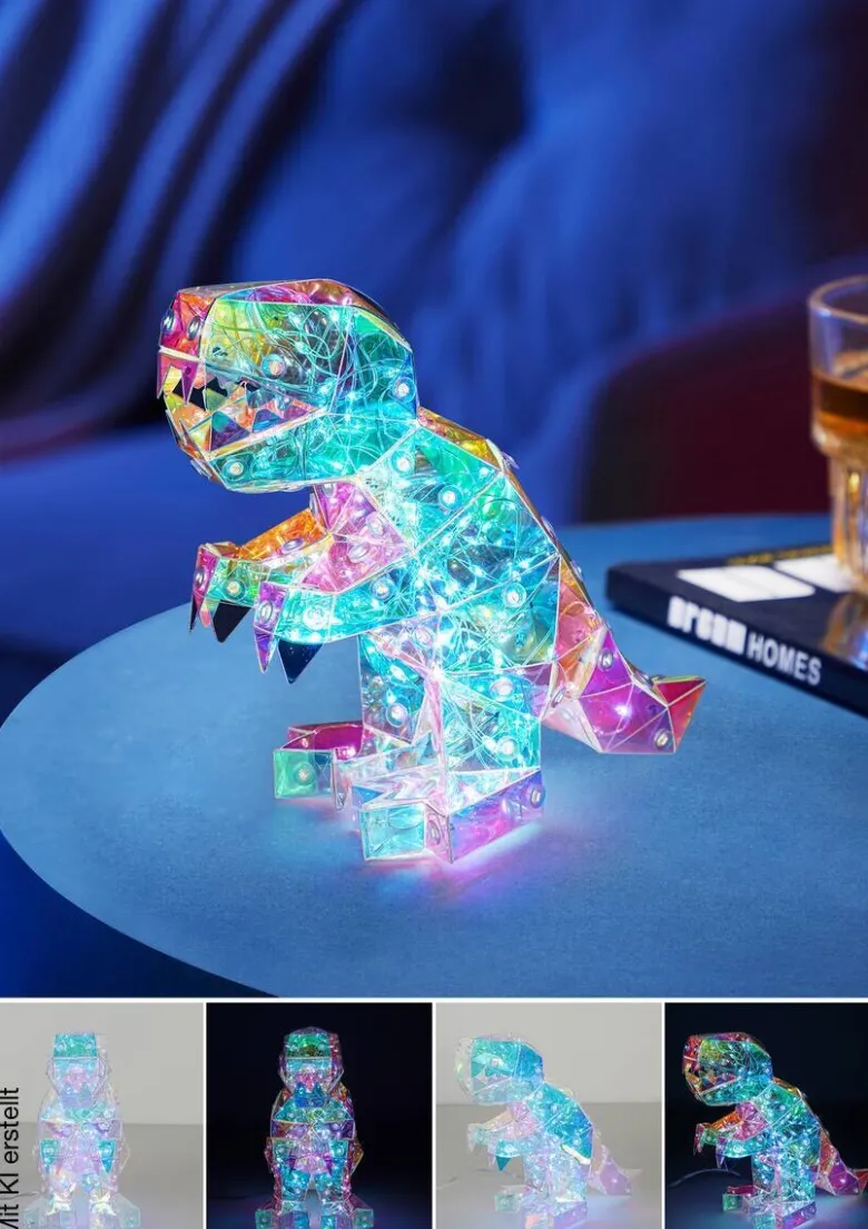 Nolo LED-Dekoleuchte Dino transparent pearl B/H/T: ca. 18,5x15x8 cm