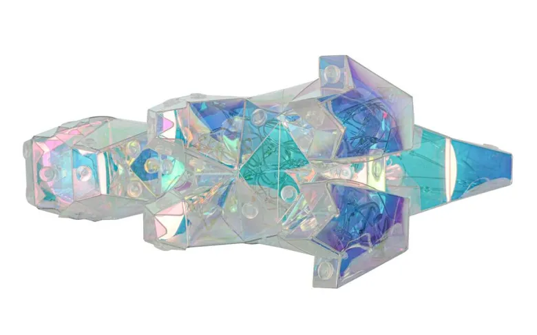 Nolo LED-Dekoleuchte Dino transparent pearl B/H/T: ca. 18,5x15x8 cm
