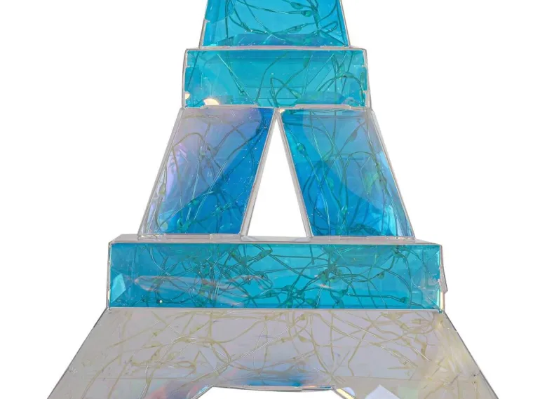 Nolo LED-Dekoleuchte Eiffelturm transparent