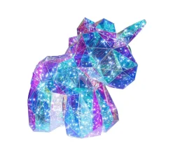 Nolo LED-Dekoleuchte Einhorn transparent Kunststoff
