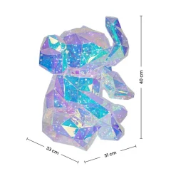Nolo LED-Dekoleuchte Elefant transparent