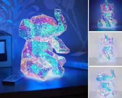 Nolo LED-Dekoleuchte Elefant transparent