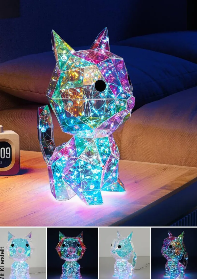 Nolo LED-Dekoleuchte Katze B/H/T: ca. 13,5x21x14 cm