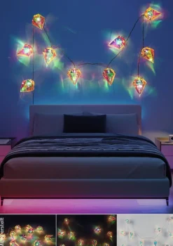 Nolo LED-Lichterkette String transparent B/H/T: ca. 165x5x4 cm