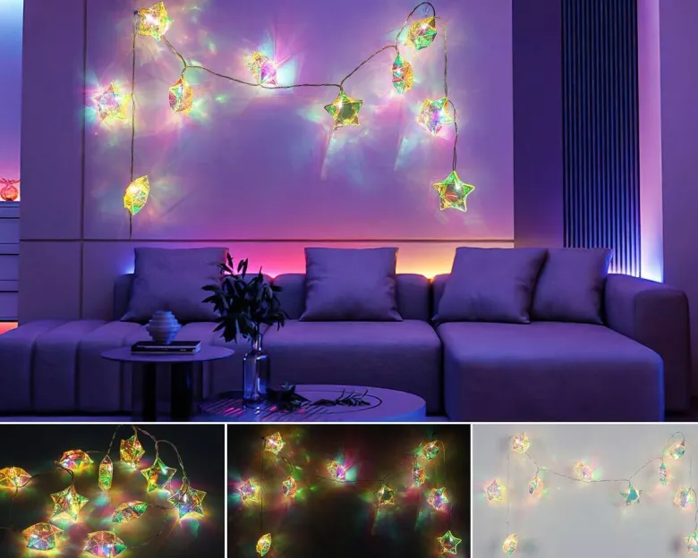 Nolo LED-Lichterkette String transparent B/H/T: ca. 165x5x4 cm
