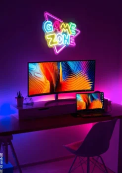 Nolo LED-Neon_Wandleuchte Zone Acryl B/H/L: ca. 34x1,6x35 cm