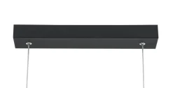 Nolo LED-Pendelleuchte Gabriella schwarz Metall Kunststoff B/H/L: ca. 18x120x92 cm
