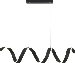 Nolo LED-Pendelleuchte Gabriella schwarz Metall Kunststoff B/H/L: ca. 18x120x92 cm