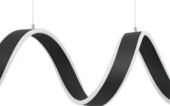 Nolo LED-Pendelleuchte Gabriella schwarz Metall Kunststoff B/H/L: ca. 18x120x92 cm