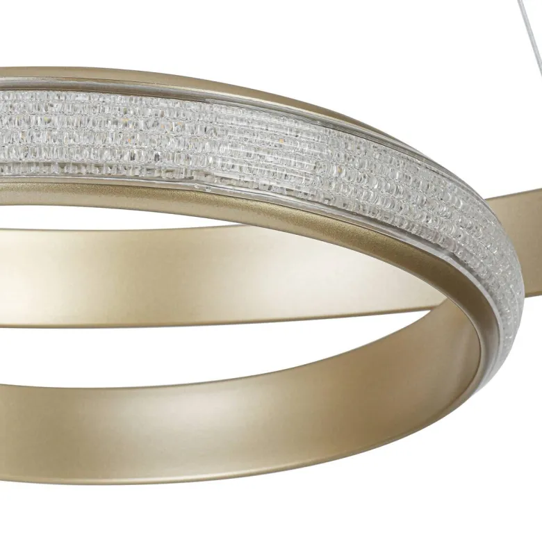 Nolo LED-Pendelleuchte Shine champagner B/H/T: ca. 50x120x50 cm