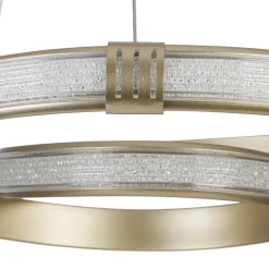 Nolo LED-Pendelleuchte Shine champagner B/H/T: ca. 50x120x50 cm