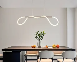 Nolo LED-Pendelleuchte Tube champagner B/H: ca. 80x120 cm