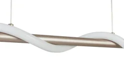 Nolo LED-Pendelleuchte Tube champagner B/H: ca. 80x120 cm