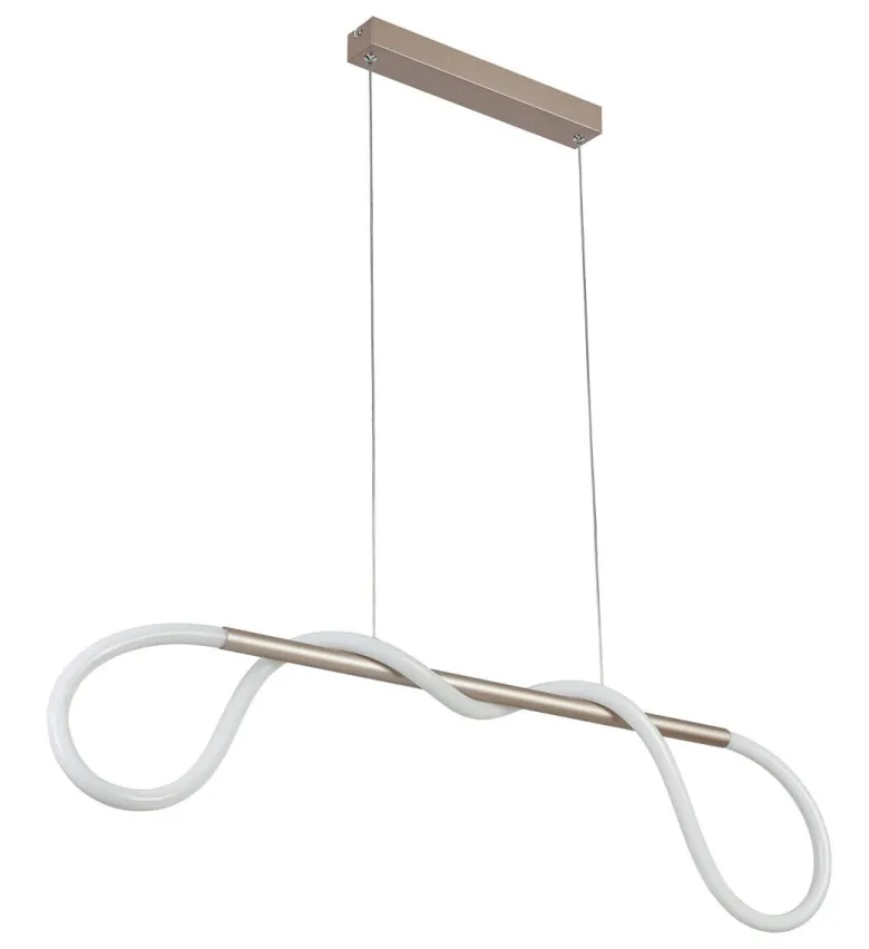 Nolo LED-Pendelleuchte Tube champagner B/H: ca. 80x120 cm