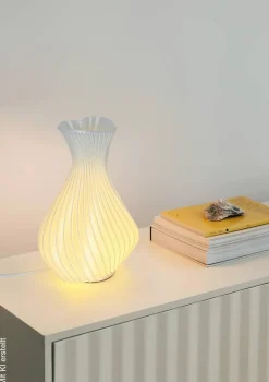 Nolo LED-Tischleuchte Ariane weiß B/H/T: ca. 11,4x11,4x18,5 cm