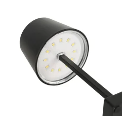 Nolo LED-Tischleuchte Bard schwarz Kunststoff B/H/T: ca. 11x26x11 cm