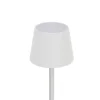 Nolo LED-Tischleuchte Benny weiß Kunststoff Metall B/H/T: ca. 11x26x11 cm 1 Brennstellen