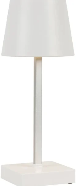 Nolo LED-Tischleuchte Benny weiß Kunststoff Metall B/H/T: ca. 11x26x11 cm 1 Brennstellen